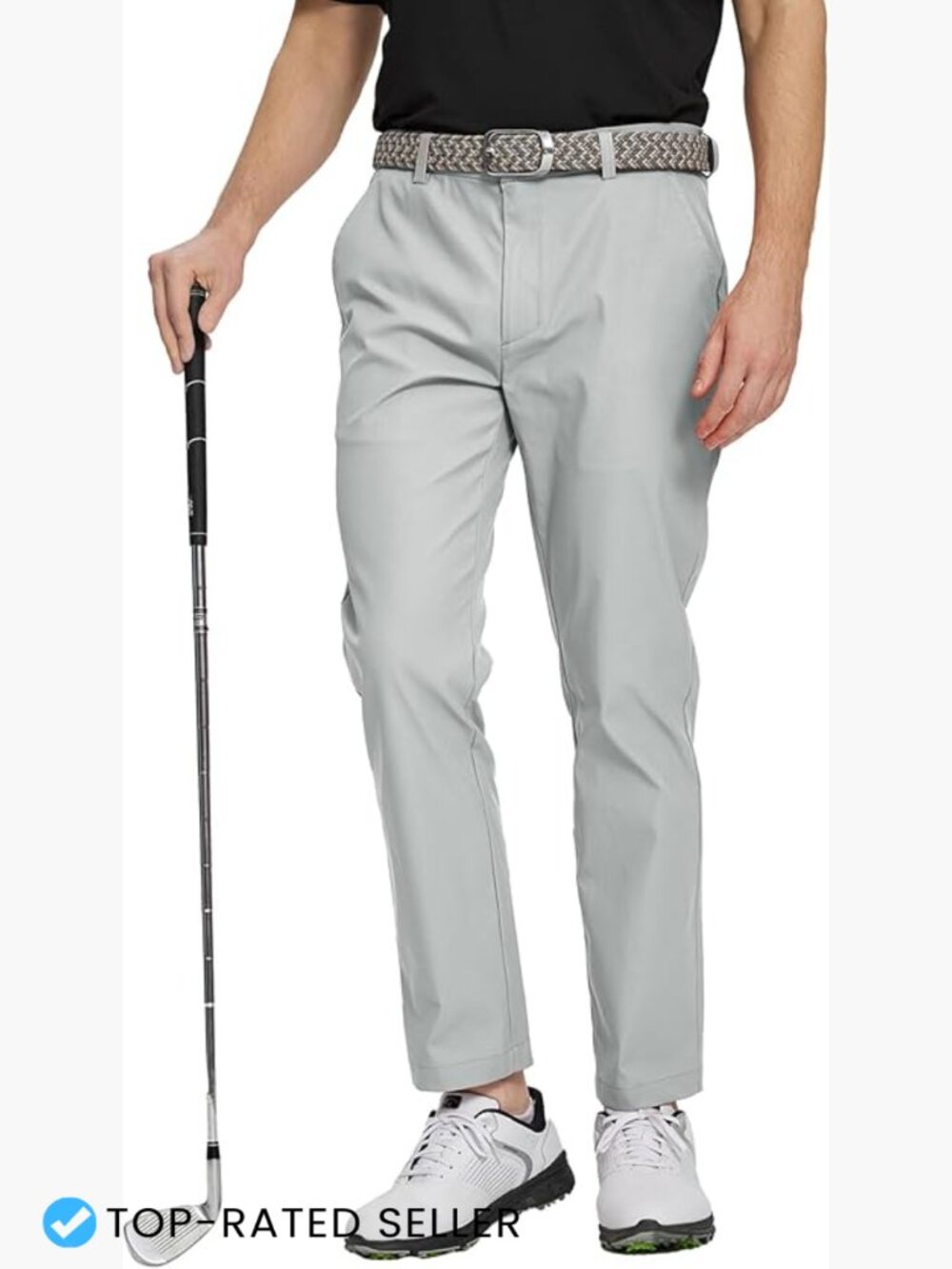 Men's Quick Dry Stretch Golf Pants Lightweight Water-Resistant 5 Pocket Casual